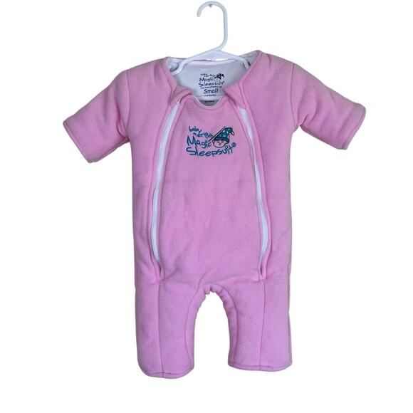 Baby Merlin's Magic Sleepsuit Sz Small 3-6 mo Pink Warm Cozy Swaddle Transition - Picture 2 of 11